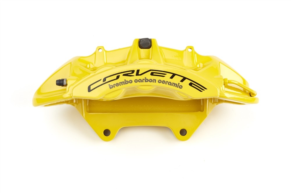 GM Genuine Parts Yellow Front Driver Side Disc Brake Caliper Assembly