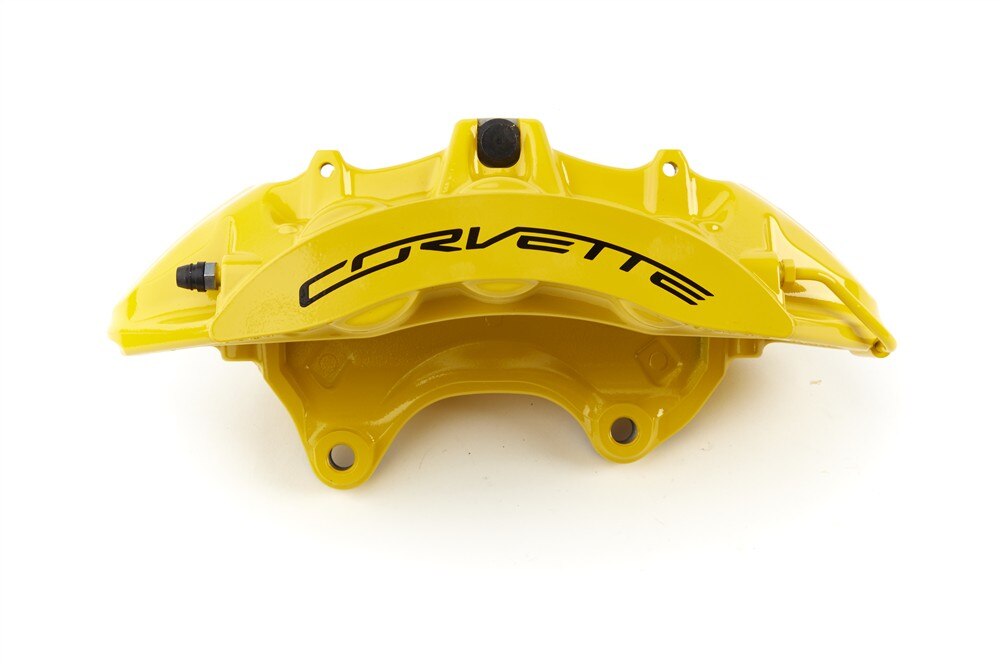 GM Genuine Parts Yellow Front Driver Side Disc Brake Caliper Assembly