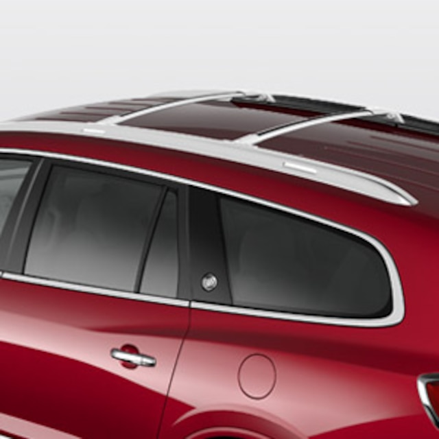 Buick Roof Rack Cross Rails Package in Bright Anodized Aluminum