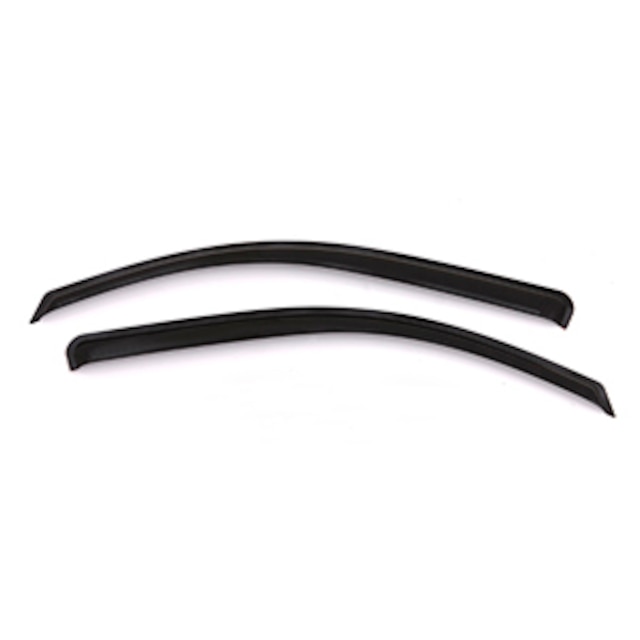 Front and Rear Tape-On Side Door Window Weather Deflectors in Smoke Black by LUND® - Associated Accessories