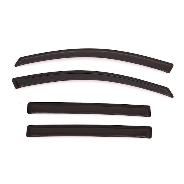 Front and Rear In-Channel Side Door Window Weather Deflectors in Smoke Black by LUND® - Associated Accessories