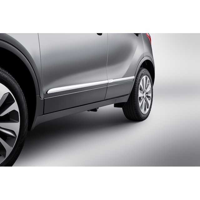 Front and Rear Smooth Door Moldings in Chrome