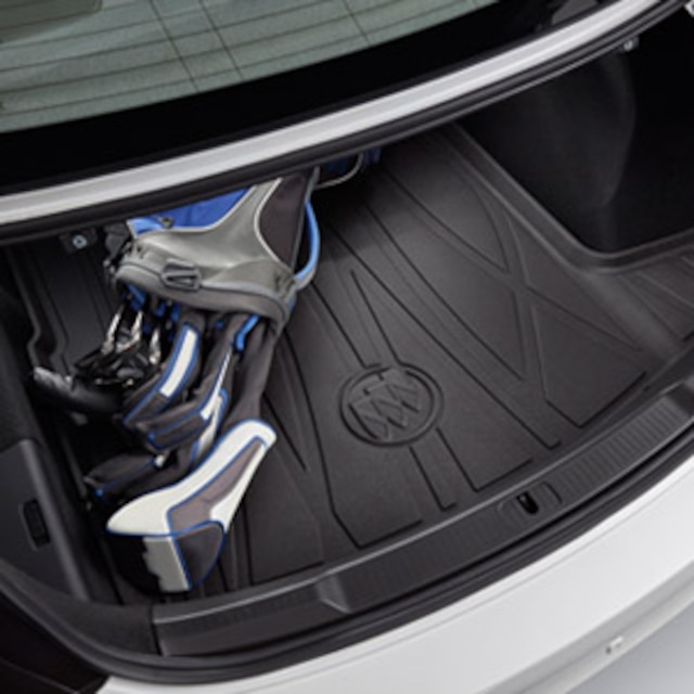 Premium All-Weather Cargo Area Tray in Ebony with Buick Logo