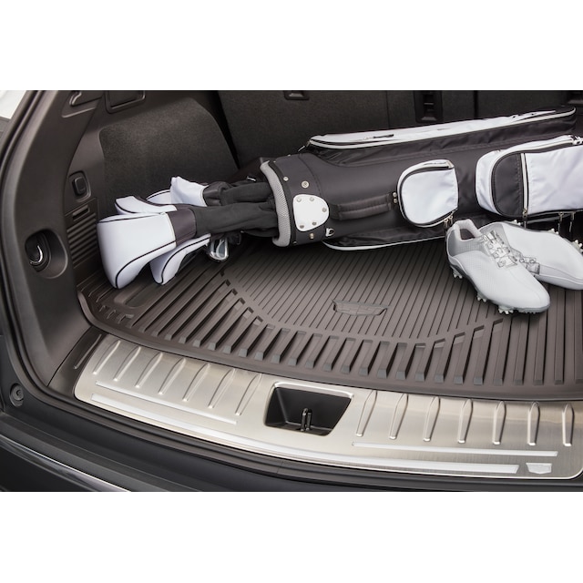 Cargo Liner in Jet Black with Cadillac Logo