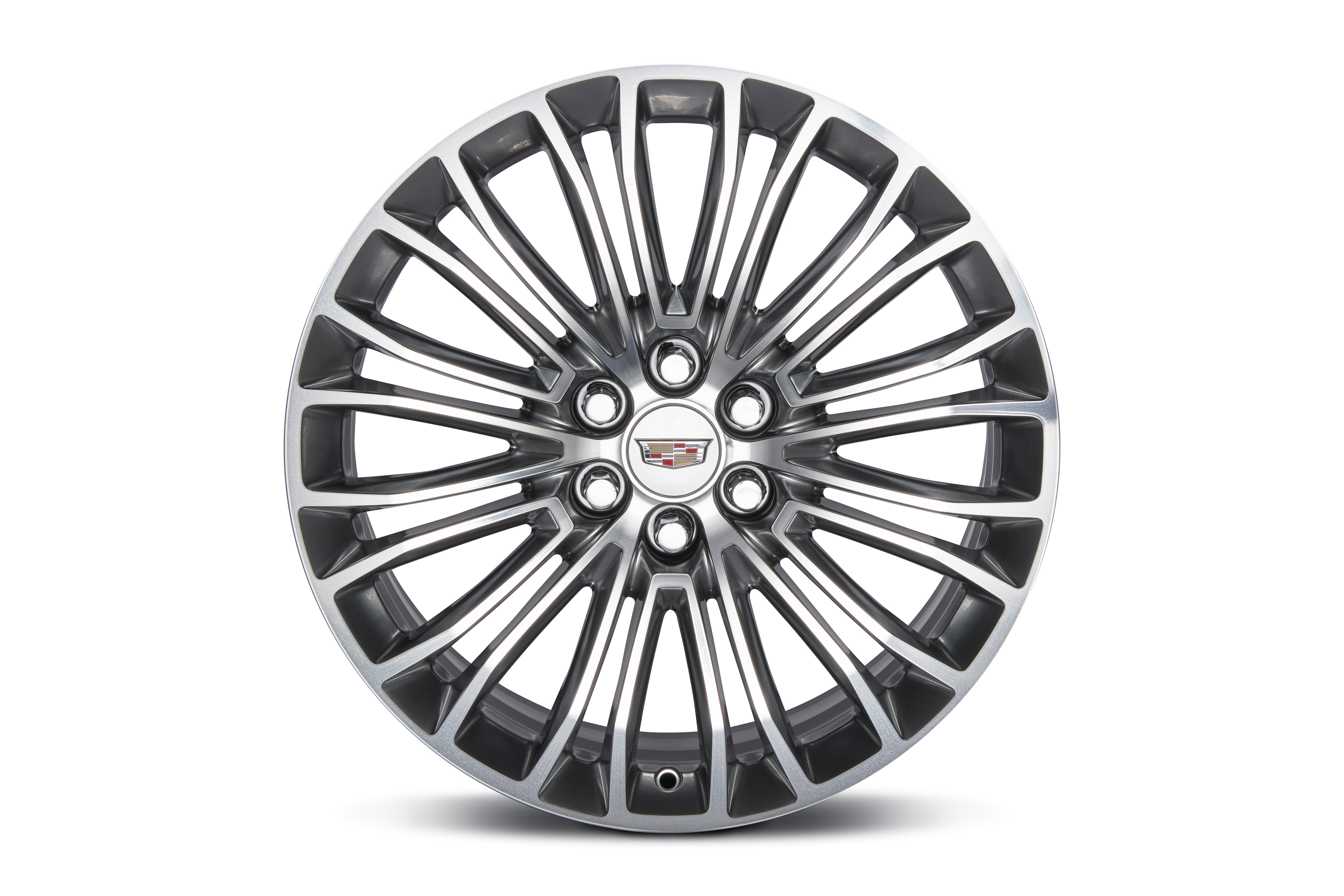 Cadillac 20x8-Inch Aluminum 6-Split-Spoke Wheel in Nickel