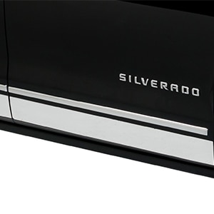 Crew Cab Rocker Panel Moldings in Stainless Steel by Putco® - Associated Accessories