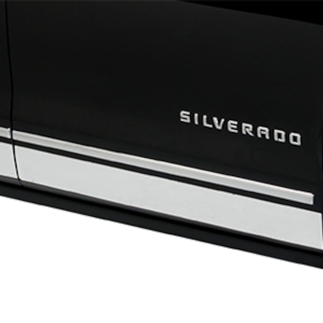 Crew Cab Rocker Panel Moldings in Stainless Steel by Putco® - Associated Accessories