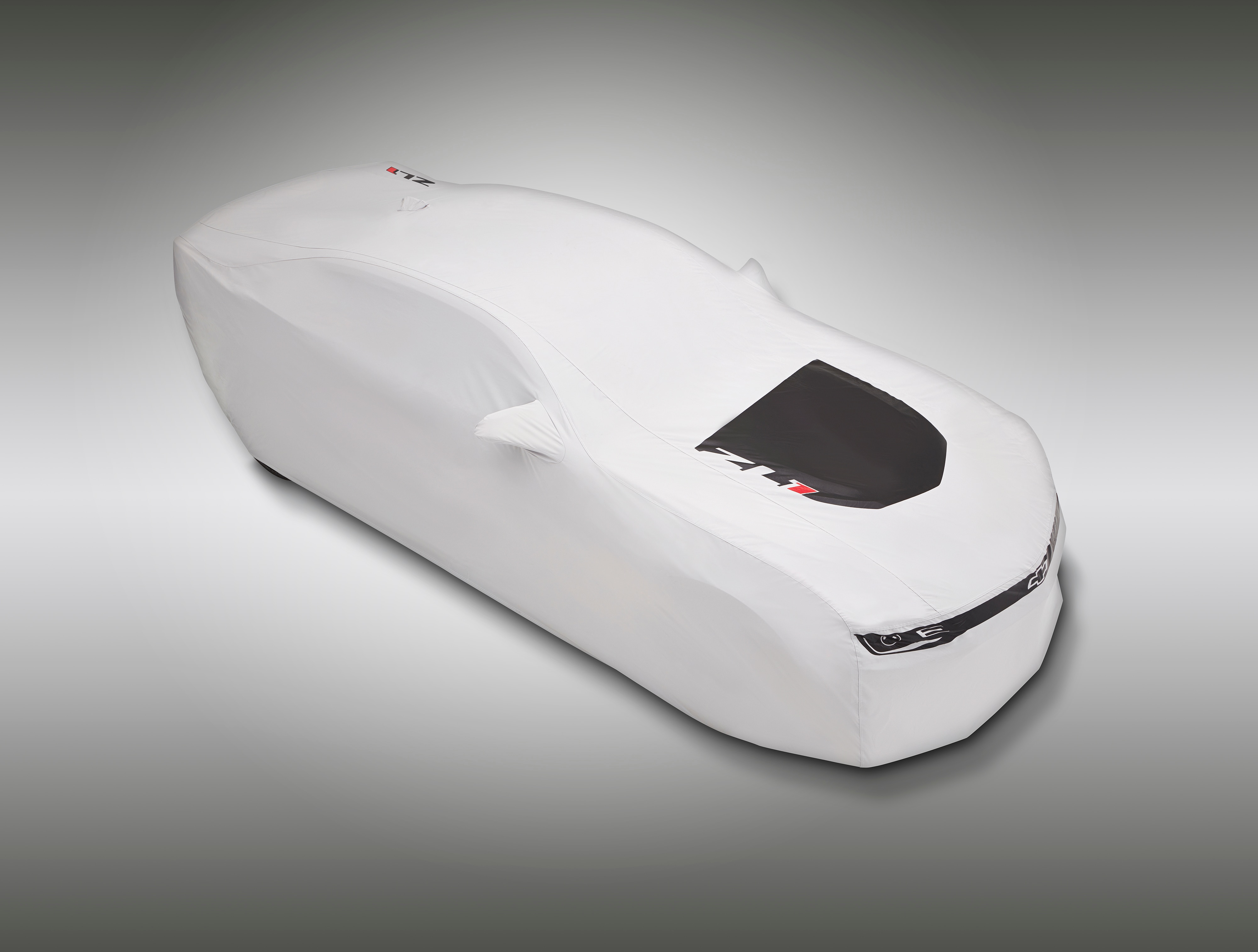 Premium All-Weather Outdoor Car Cover in Very Light Grey with ZL1 Logo