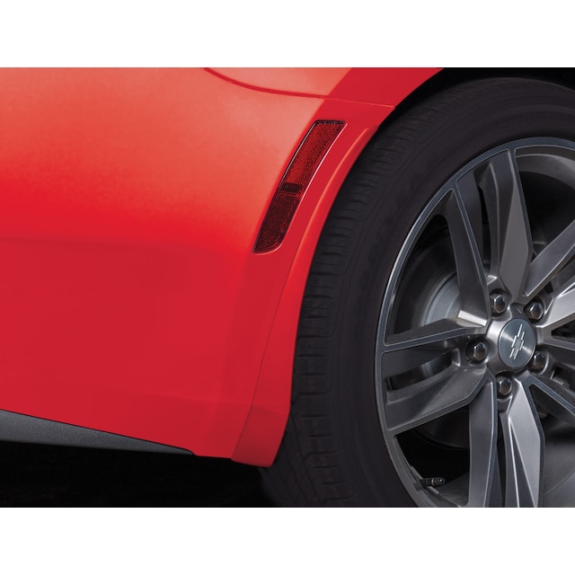 Rear Splash Guards in Red Hot