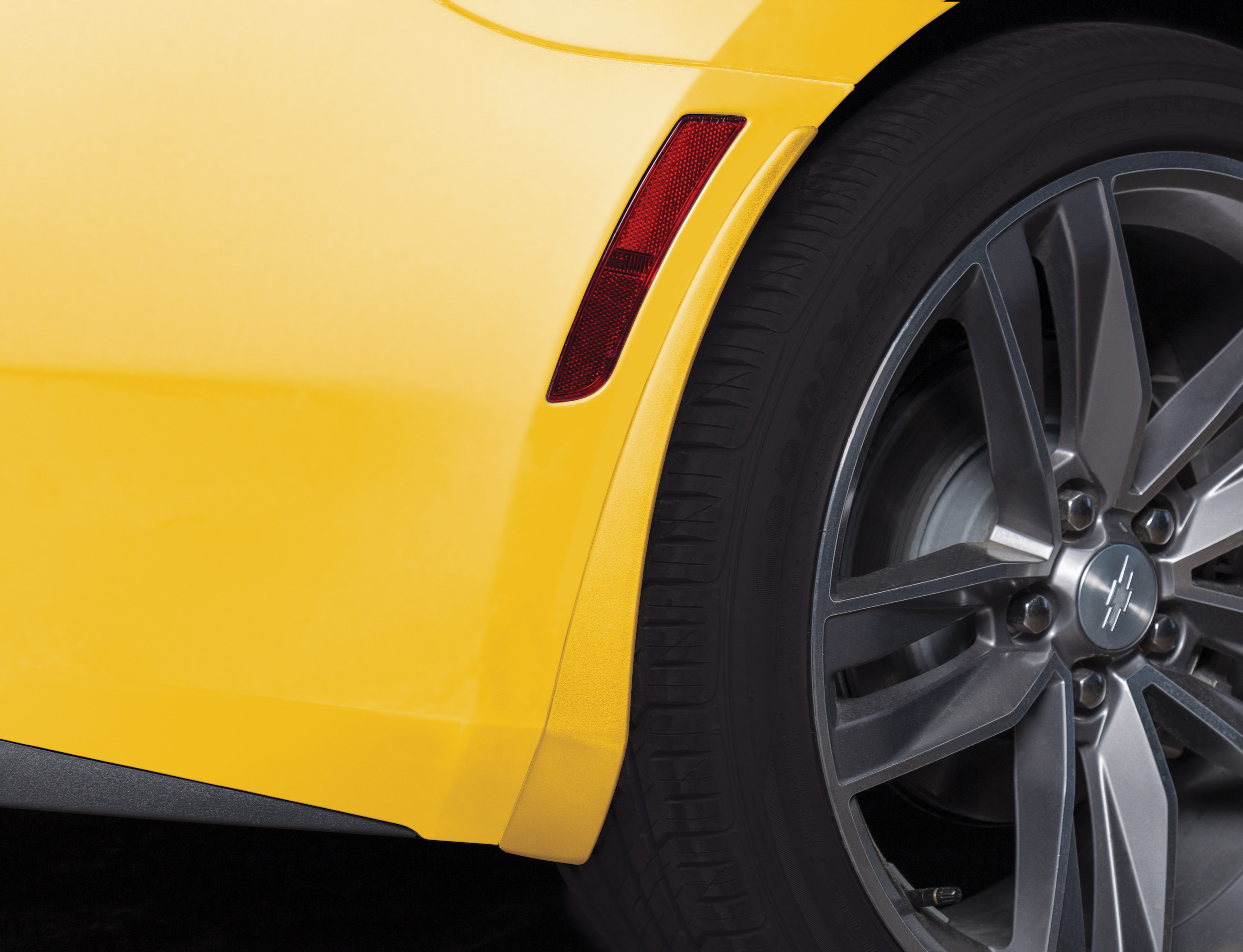 Rear Splash Guards in Bright Yellow