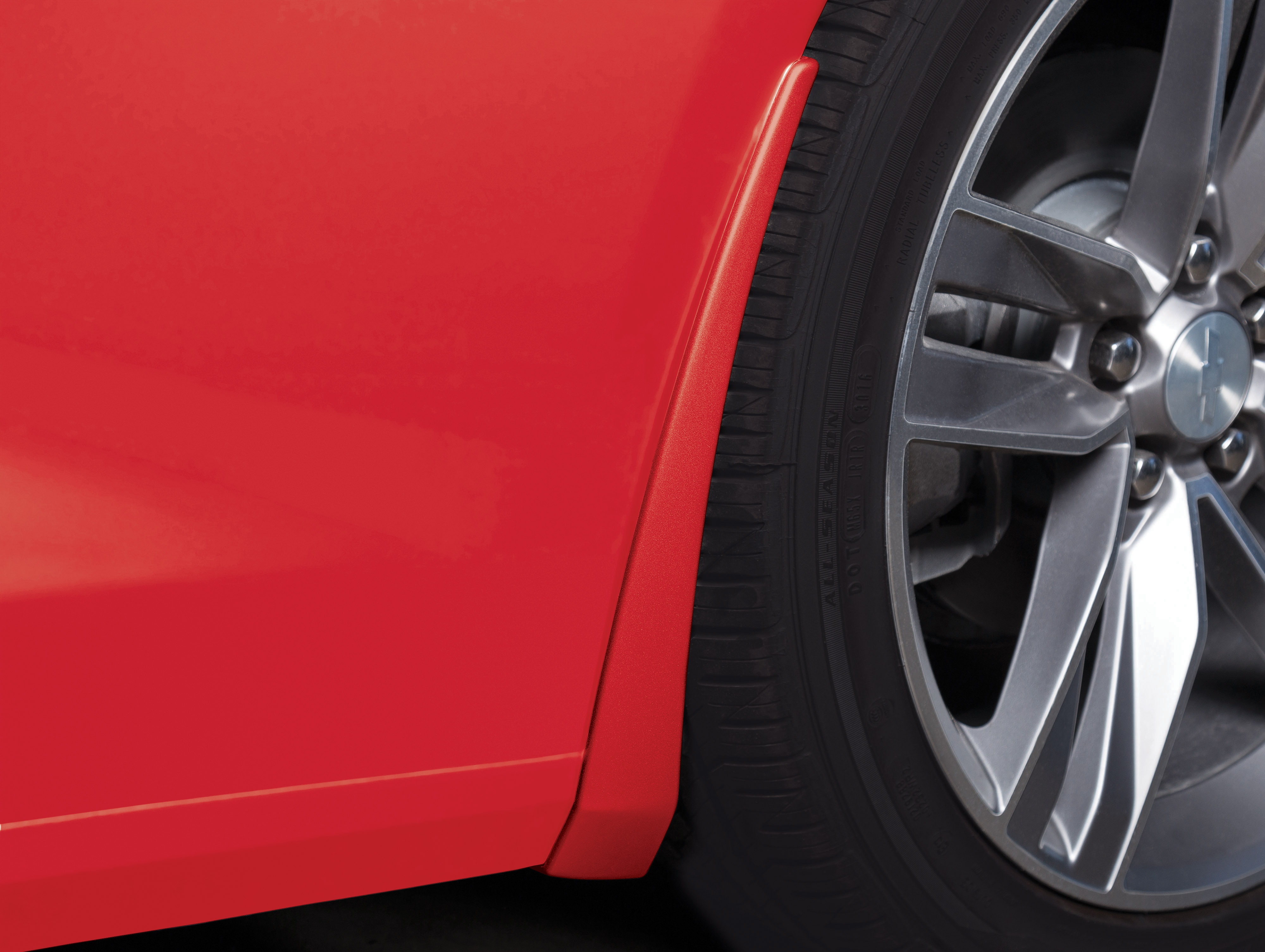 Front Splash Guards in Red Hot