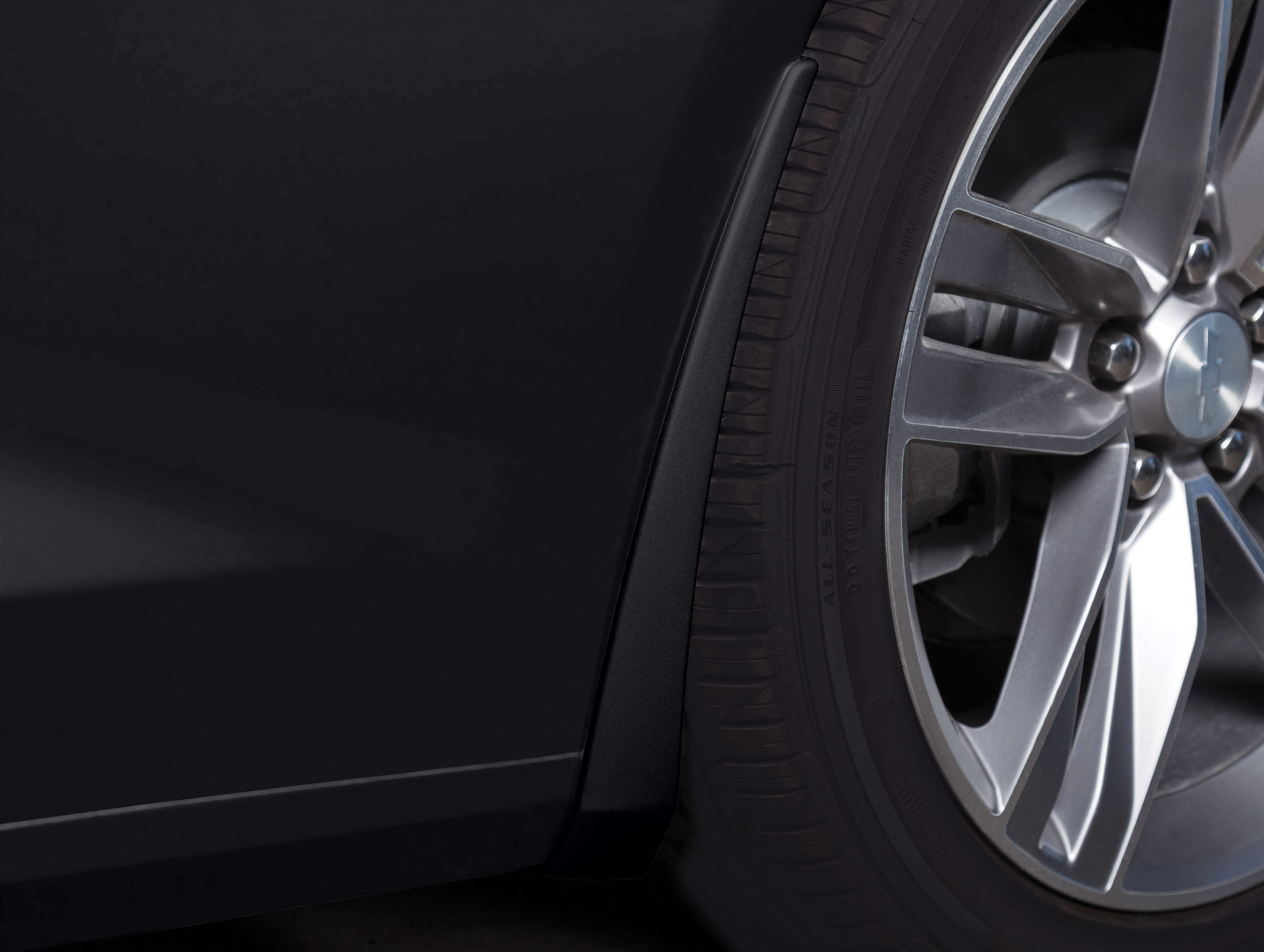 Front Splash Guards in Black