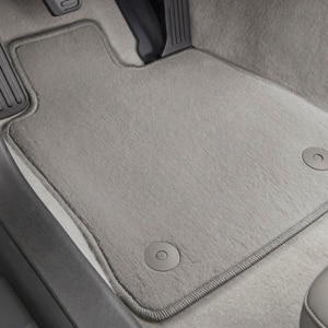 Front Carpeted Floor Mats in Gray