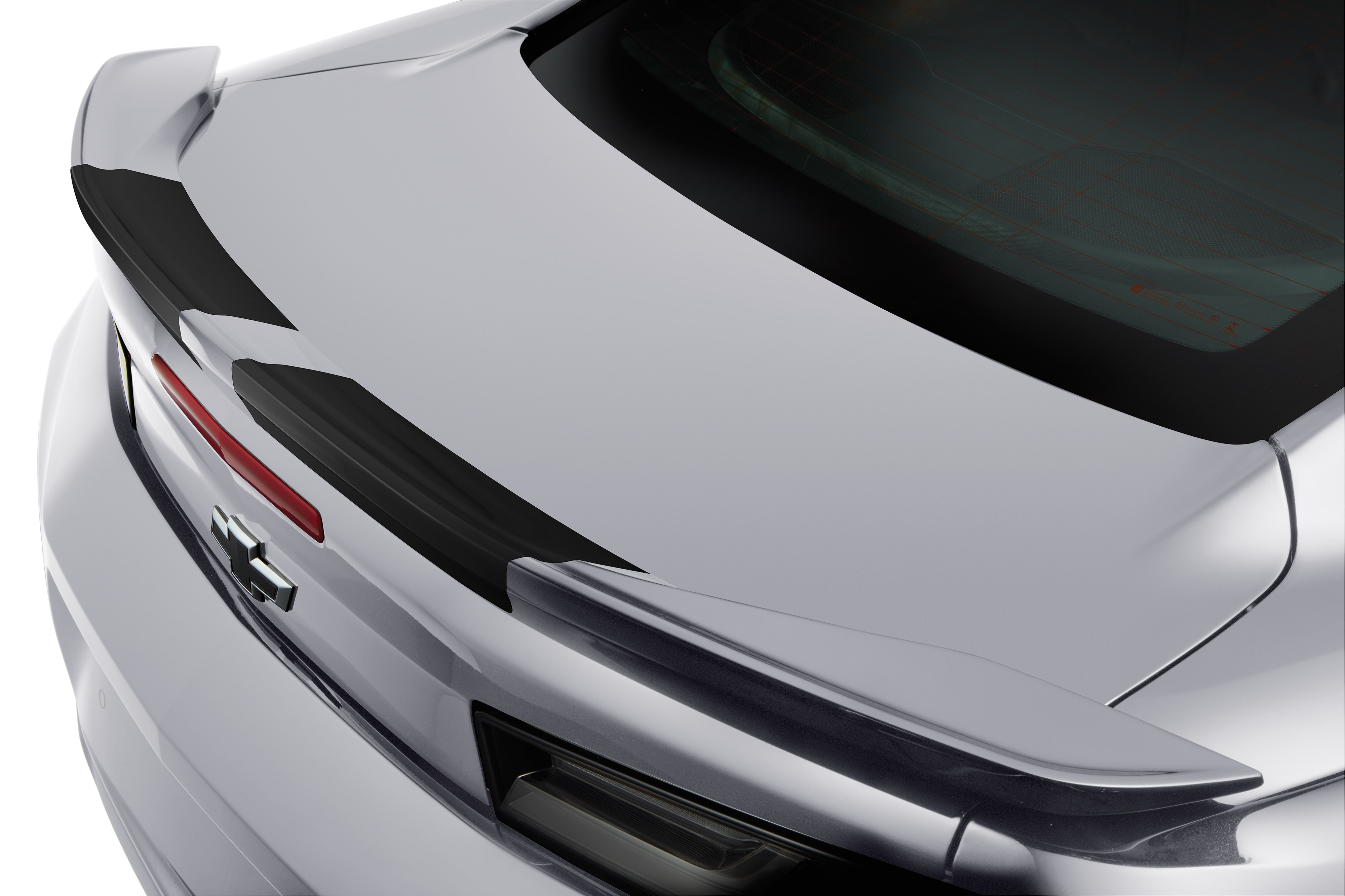 High-Wing Spoiler Rally Stripe Decal Package in Black