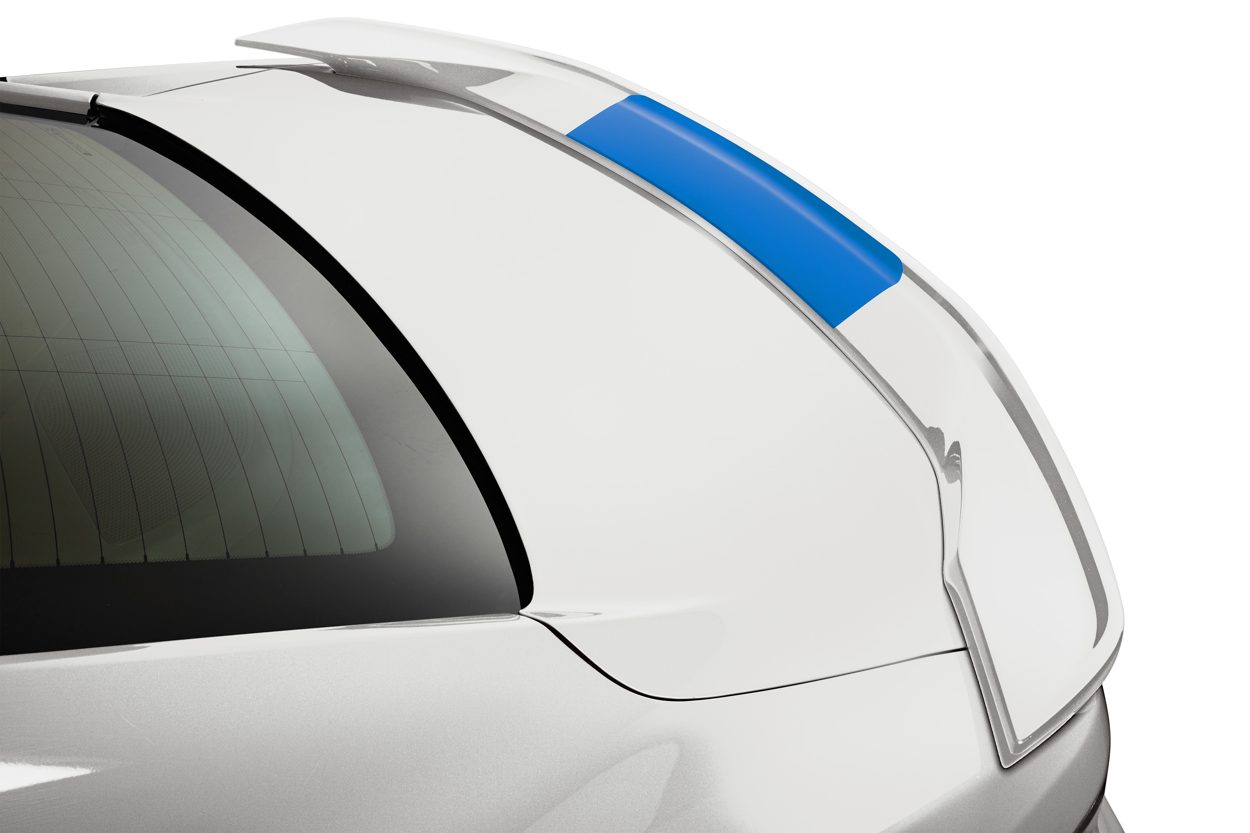 High-Wing Spoiler Center Decal Package in Hyper Blue Metallic