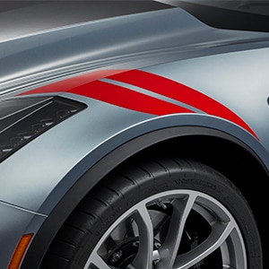 Fender Hash Mark Decal Package in Torch Red