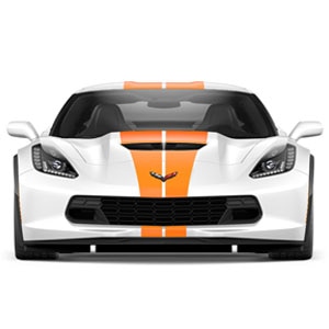 Dual Racing Stripe Package in Inferno Orange
