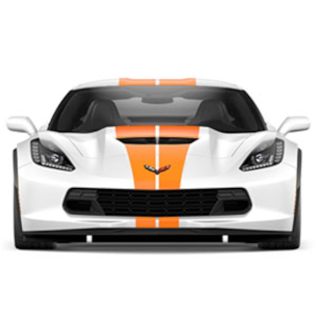 Dual Racing Stripe Package in Inferno Orange