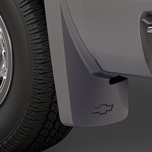 Rear Splash Guards in Pepperdust Metallic with Bowtie Logo