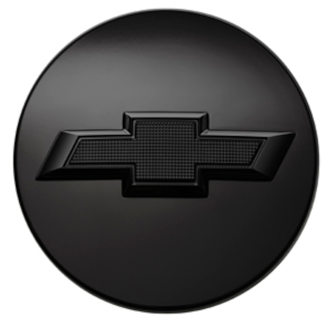 Center Cap in Black with Black Bowtie Logo