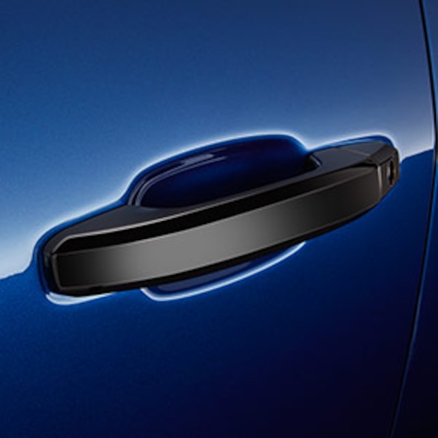 Front and Rear Door Handles in Black
