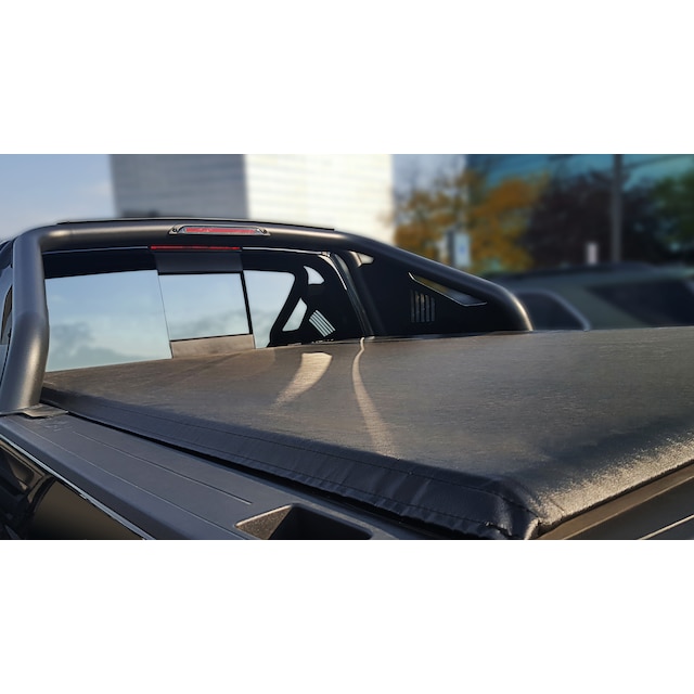 Short Bed Premier Soft Roll-Up Truck Bed Cover in Black by Advantage® - Associated Accessories