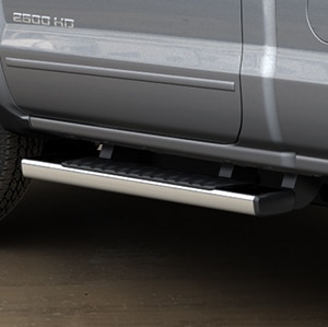 Regular Cab 6-Inch Rectangular Assist Steps in Chrome