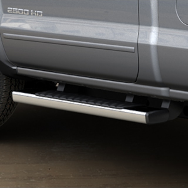 Regular Cab 6-Inch Rectangular Assist Steps in Chrome