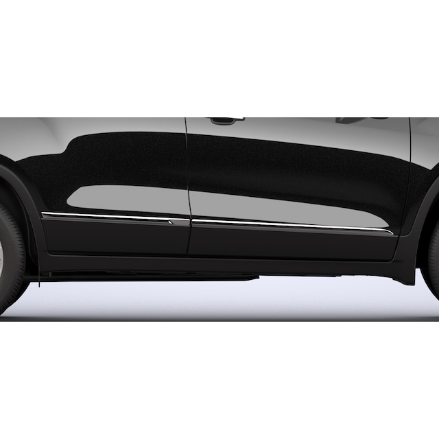 Front and Rear Smooth Door Moldings in Chrome