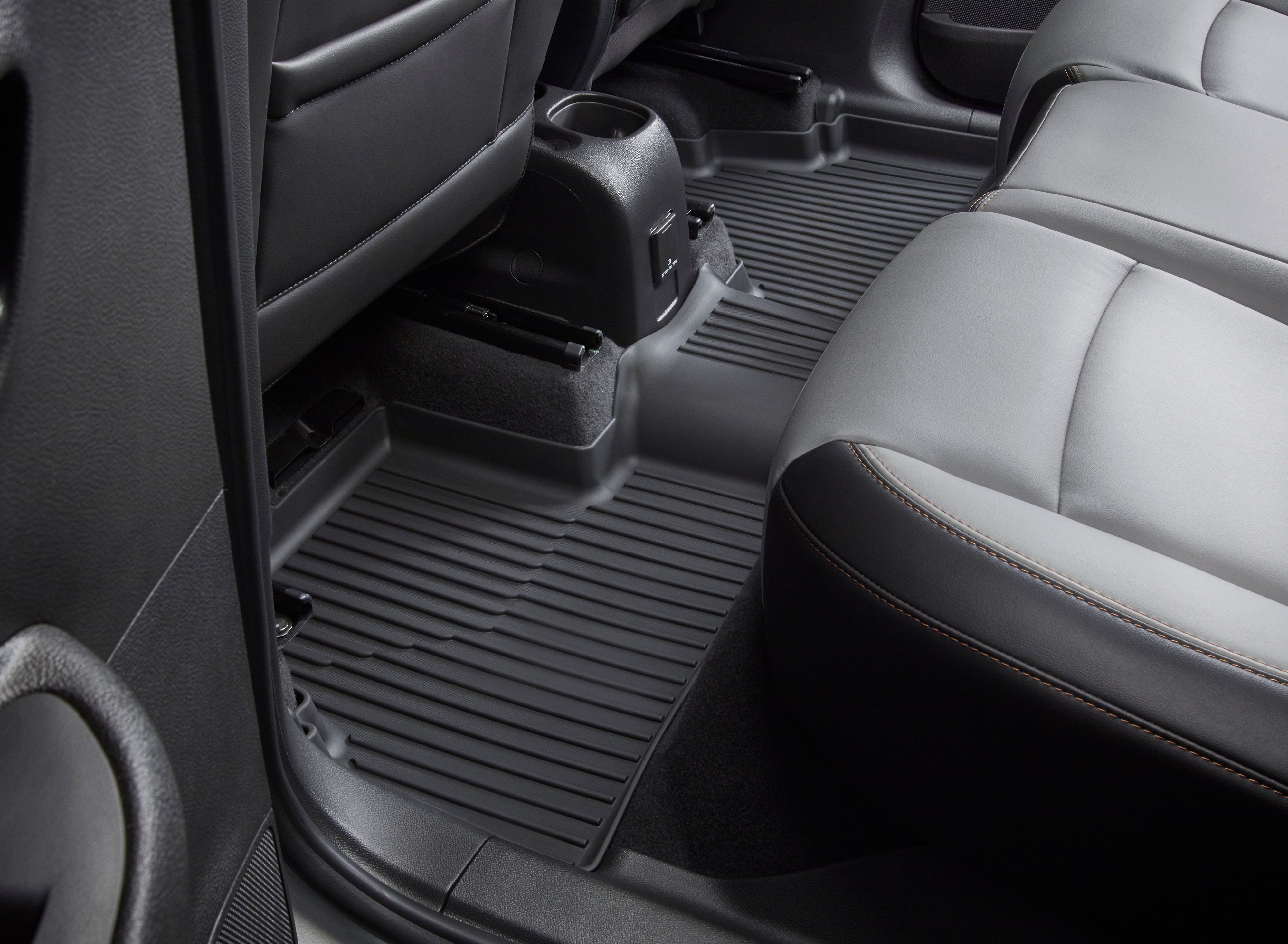 Second-Row One-Piece Premium All-Weather Floor Liner in Jet Black