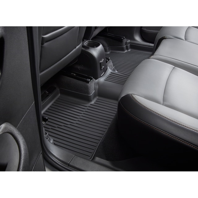 Second-Row One-Piece Premium All-Weather Floor Liner in Jet Black