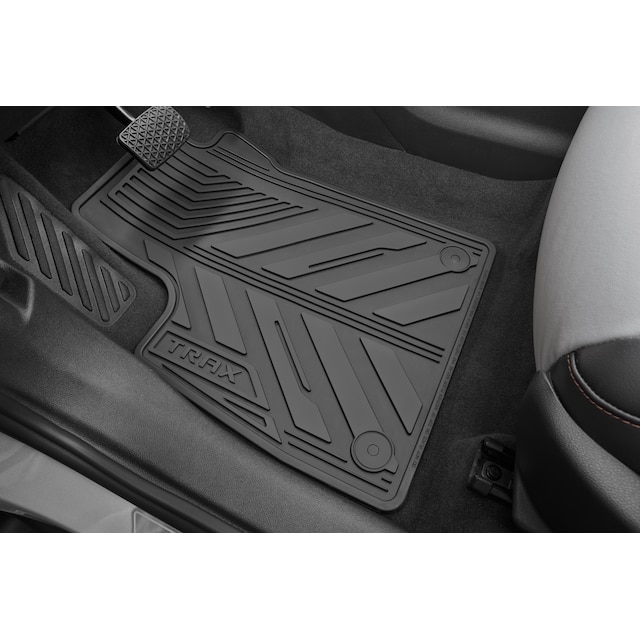First- and Second-Row All-Weather Floor Mats in Jet Black