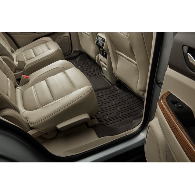 Second-Row Interlocking Premium All-Weather Floor Liner in Cocoa