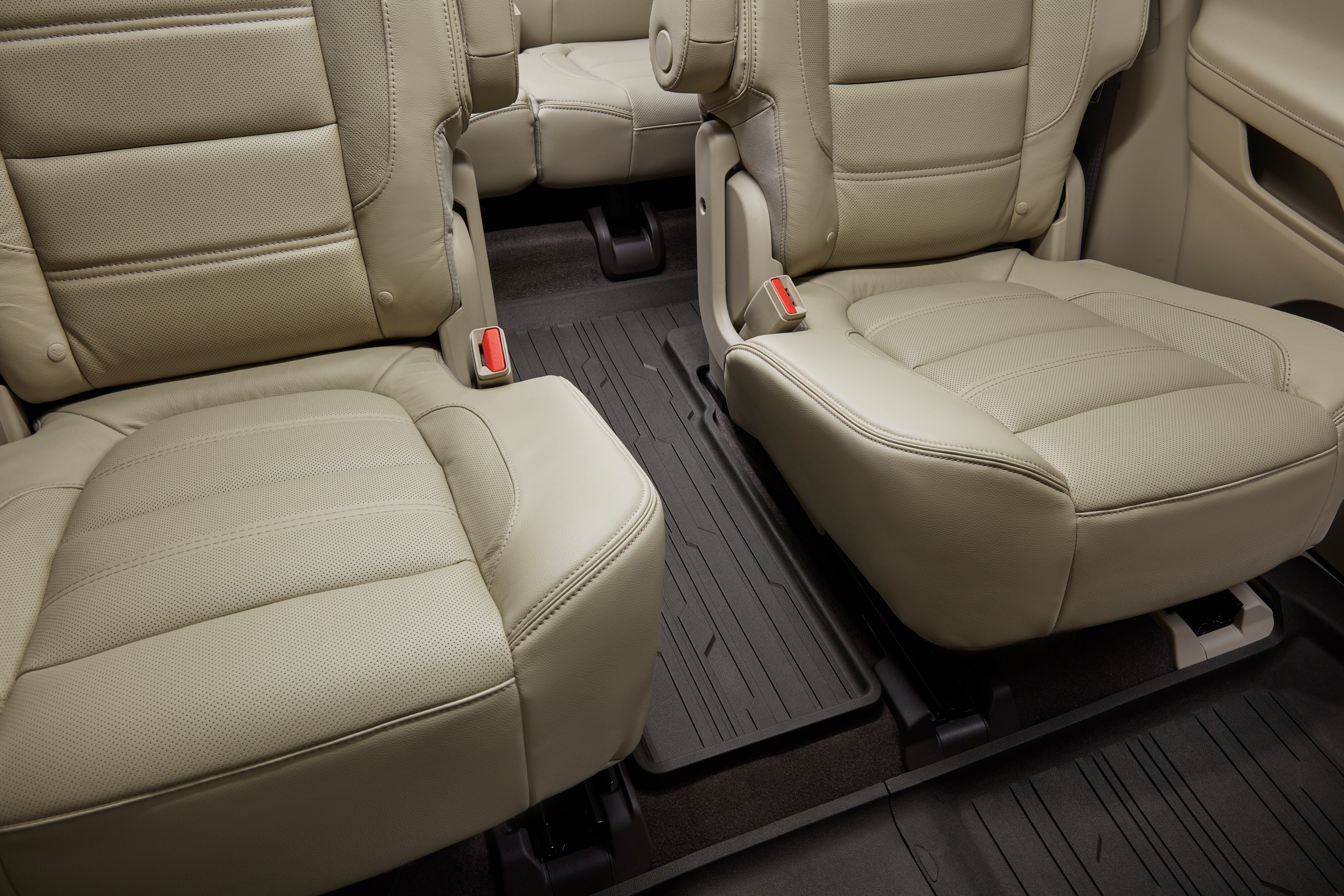 Third-Row One-Piece Premium All-Weather Floor Liner in Cocoa (for Models with Second-Row Captain's Chairs)