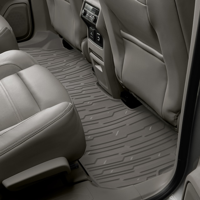 Second-Row Interlocking Premium All-Weather Floor Liner in Dark Ash Gray