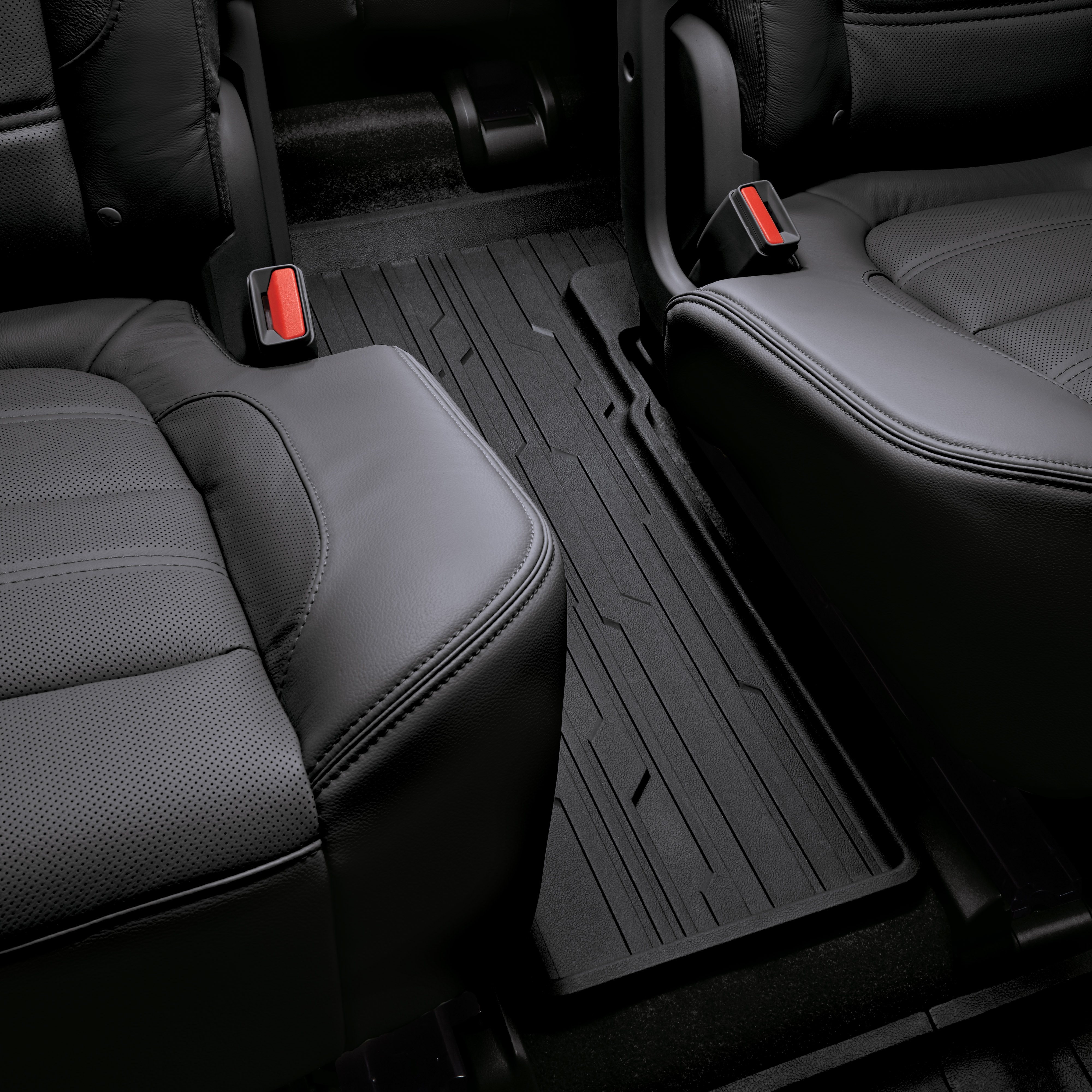 Third-Row Premium All-Weather Floor Liner in Jet Black (for Models with Second-Row Captain's Chairs)