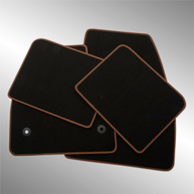 Front and Rear Premium Carpeted Floor Mats in Jet Black for All-Terrain Models