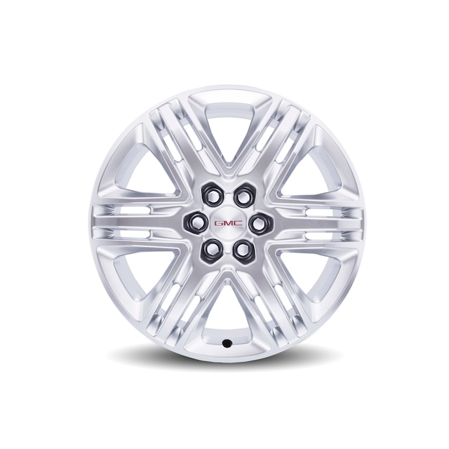 20 x 8-Inch 6-Split-Spoke Wheel Package in Sterling Silver