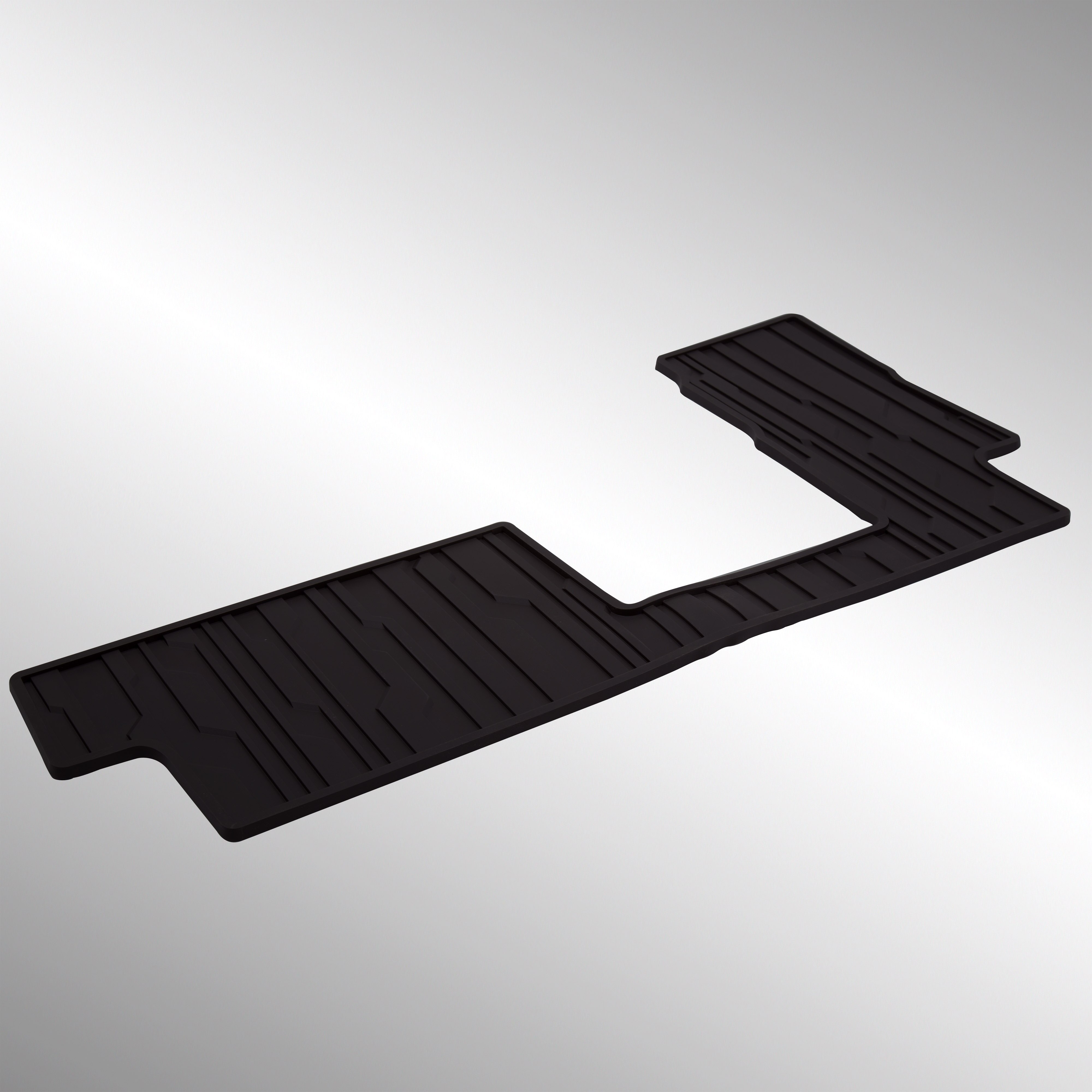 Third-Row One-Piece Premium All-Weather Floor Mat in Jet Black (for Models with Second-Row Bench Seat)