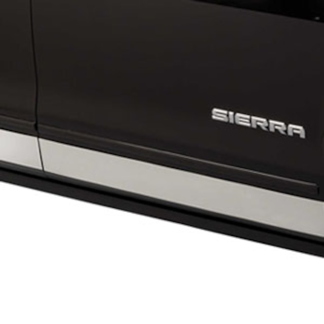 Double Cab Rocker Panel Molding Set in Stainless Steel by Putco® - Associated Accessories