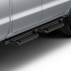 Double Cab 3-Inch Off-Road Assist Steps in Black