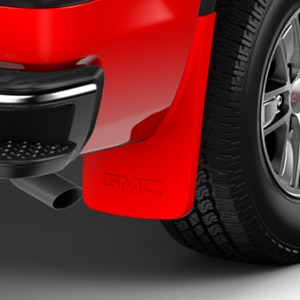 Rear Molded Splash Guards in Cardinal Red