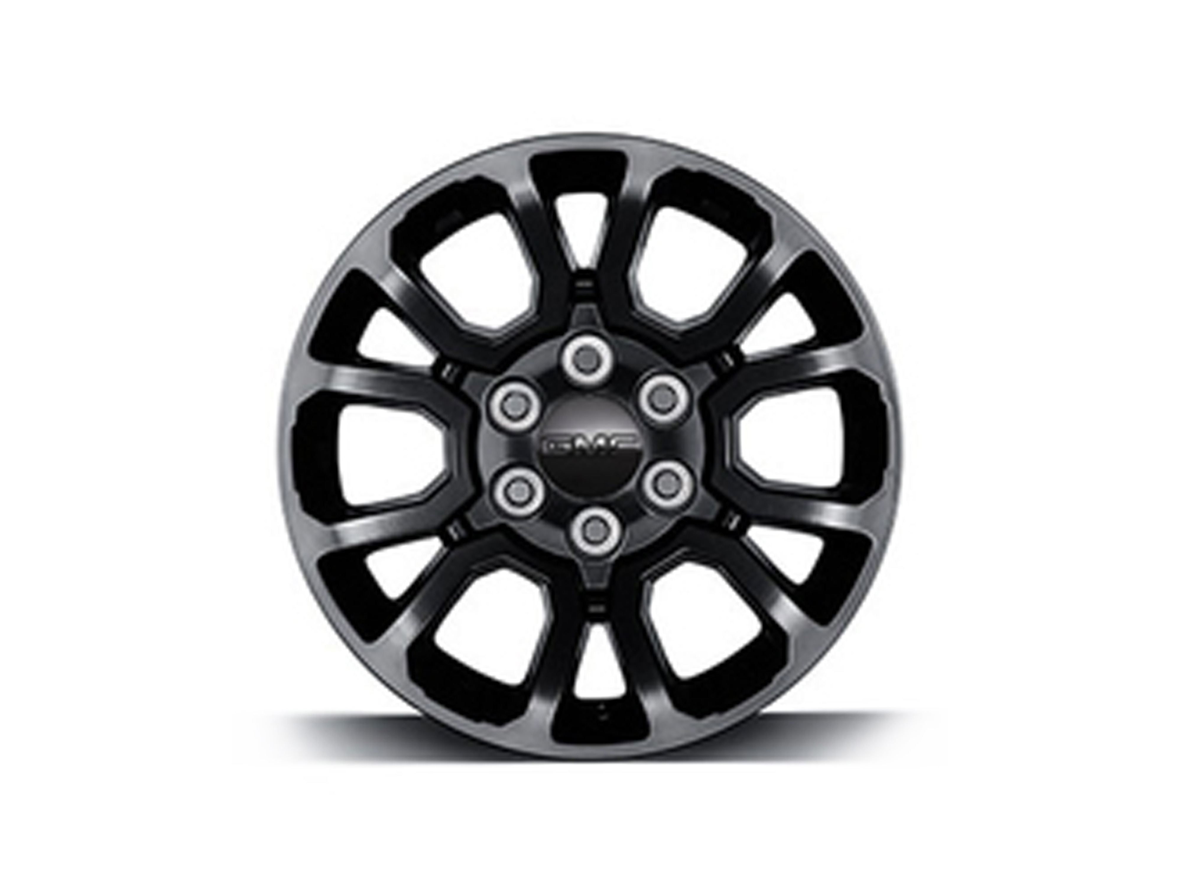 18x8.5-Inch Aluminum 6-Split-Spoke Wheel in Low Gloss Black