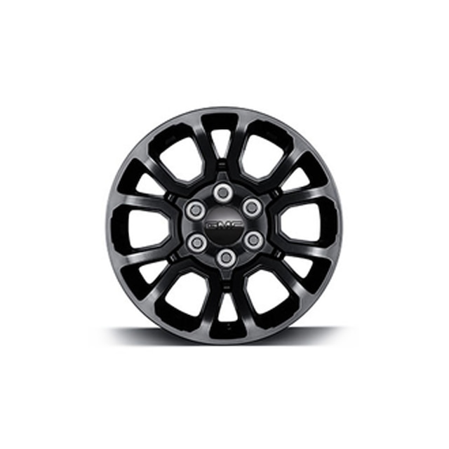 18x8.5-Inch Aluminum 6-Split-Spoke Wheel in Low Gloss Black