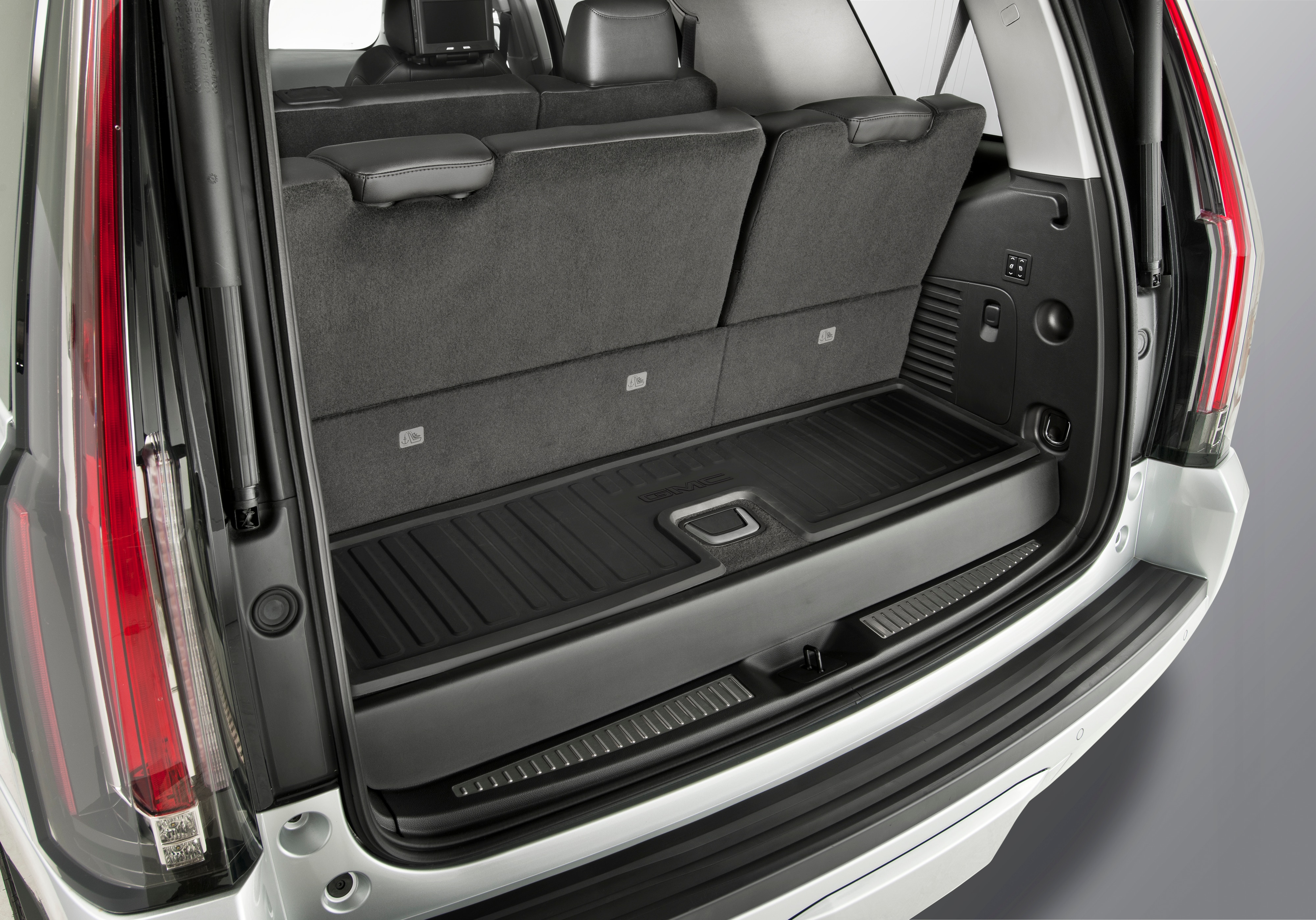 Premium All-Weather Cargo Area Mat in Jet Black with GMC Logo