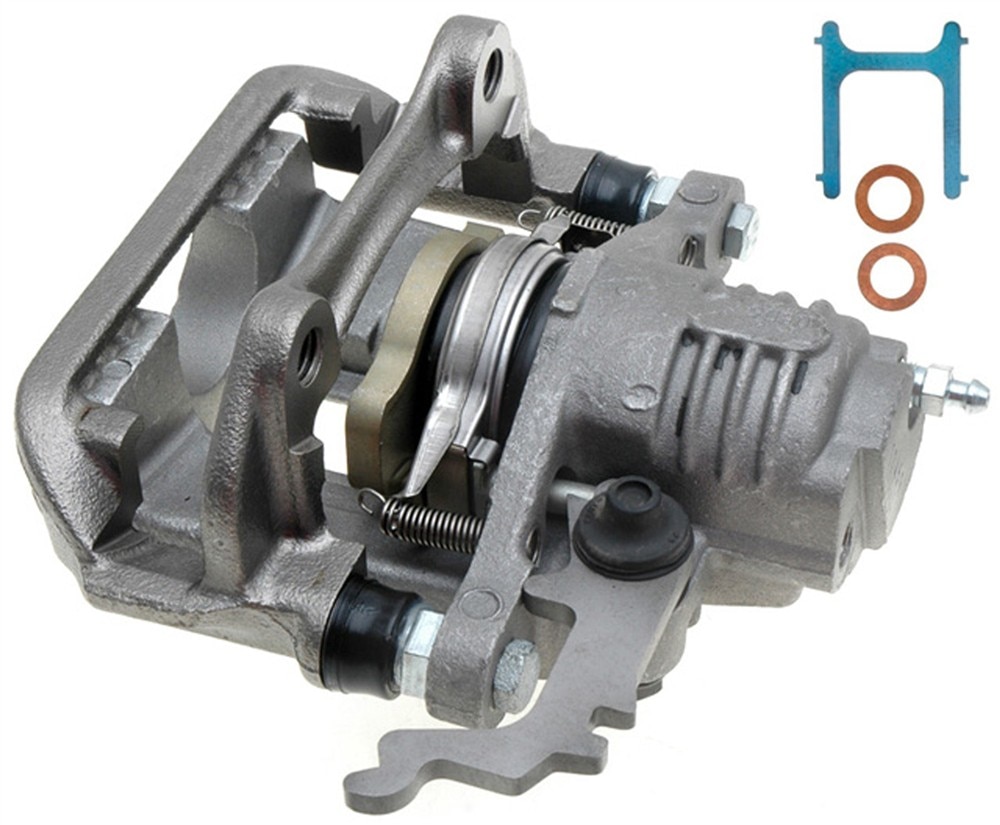 ACDelco Gold Rear Passenger Side Disc Brake Caliper Assembly (Friction Ready Non-Coated), Remanufactured