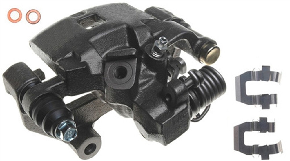 ACDelco Gold Rear Passenger Side Disc Brake Caliper Assembly (Friction Ready Non-Coated), Remanufactured