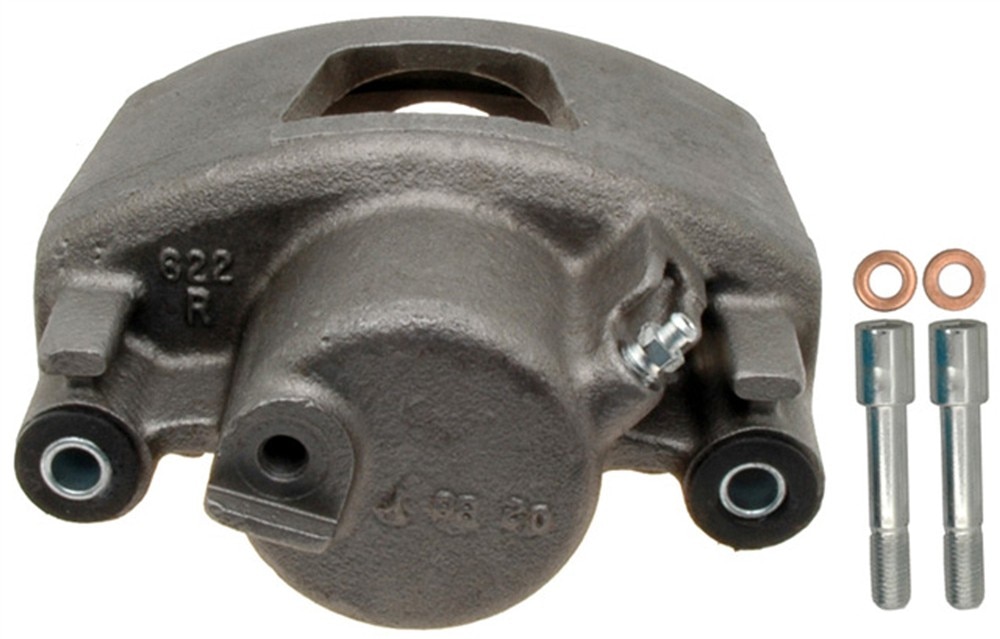 ACDelco Gold Front Disc Brake Caliper Assembly (Friction Ready Non-Coated), Remanufactured