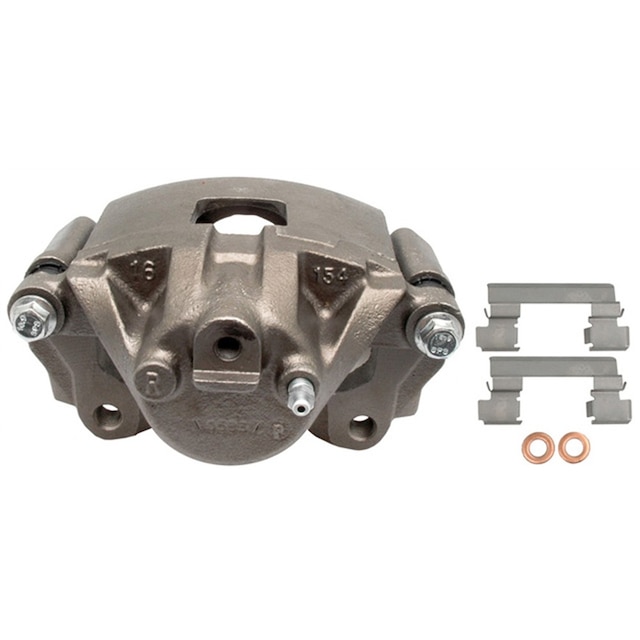 ACDelco Gold Front Disc Brake Caliper Assembly (Friction Ready Non-Coated), Remanufactured