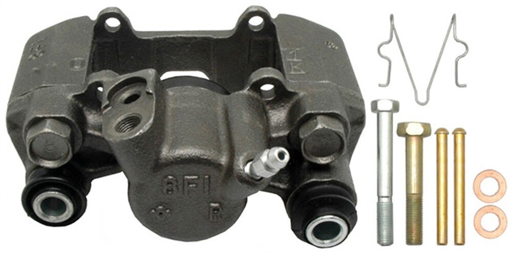 ACDelco Gold Rear Passenger Side Disc Brake Caliper Assembly (Friction Ready Non-Coated), Remanufactured